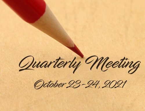 St. John’s Quarterly Meeting – October 23-24, 2021